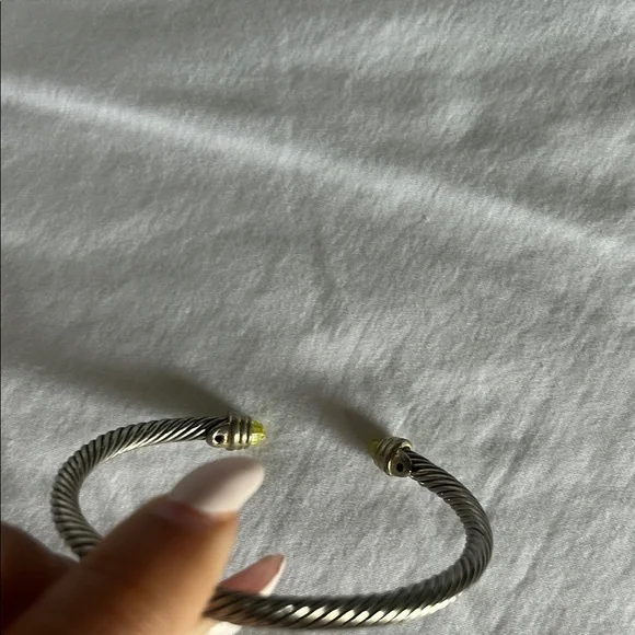David Yurman cable flex bracelet in peridot - Picture 7 of 13